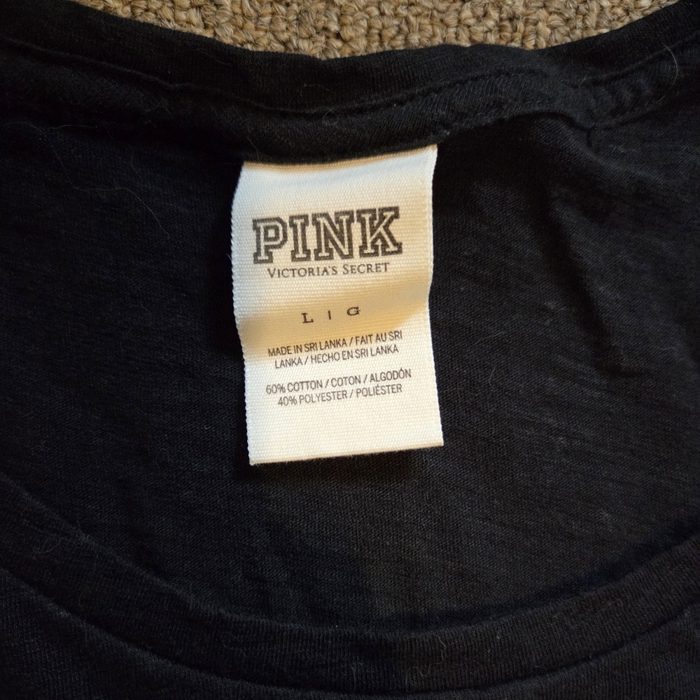 PINK Victoria's Secret Black Tank Top - Picture 2 of 3